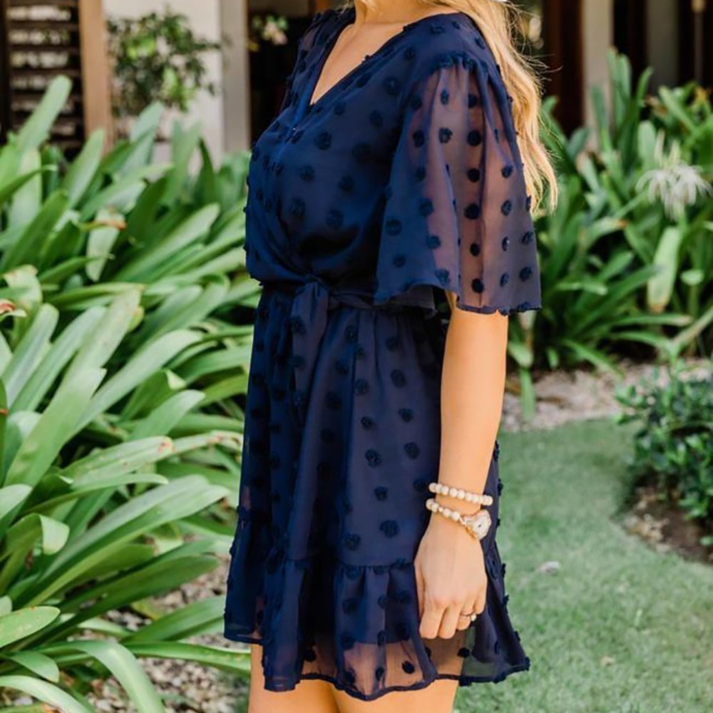 MINI Dress with Ruffles - Picture 3 of 7